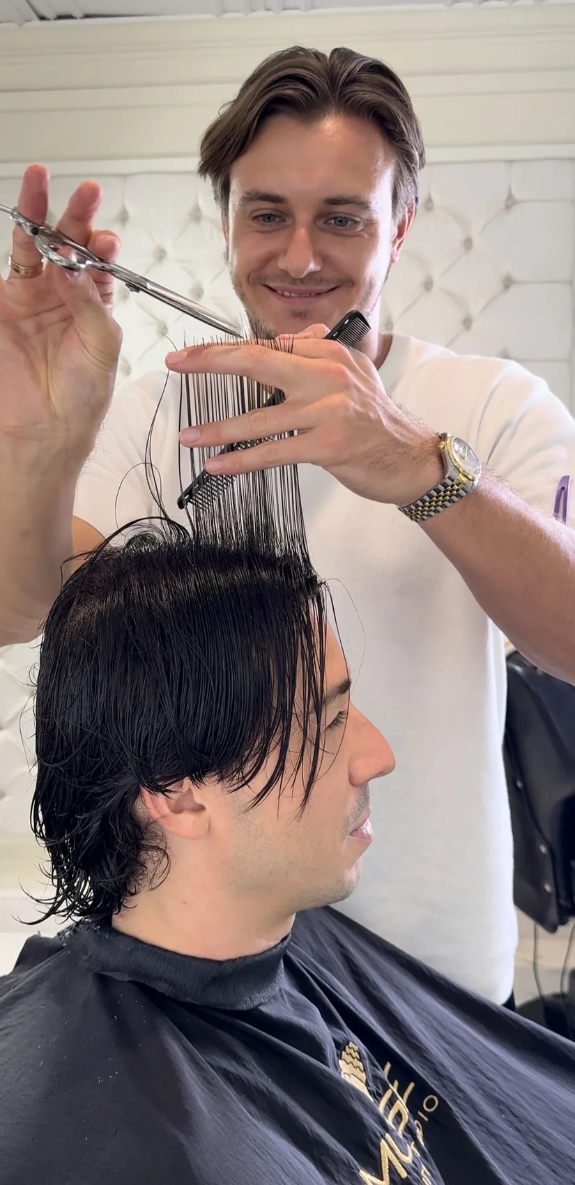 Classic men’s haircut in the BARBERSKY portfolio
